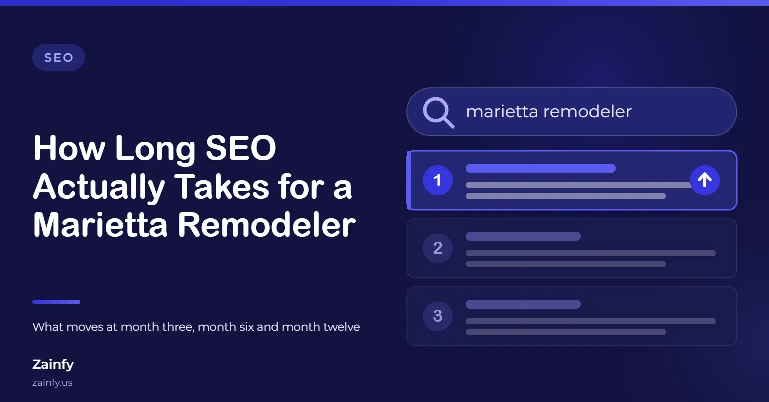 How Long SEO Actually Takes for a Marietta Remodeling Contractor