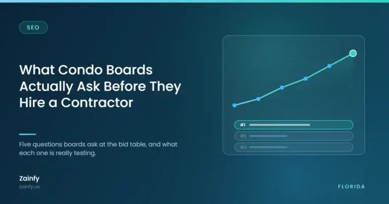 What Condo Boards Actually Ask Before They Hire a Contractor — Zainfy
